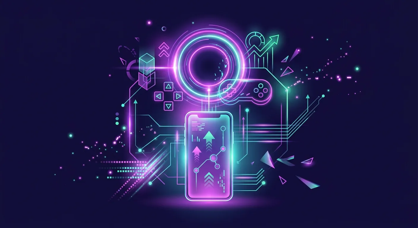 Ilustrasi edukasi digital apk rejeki game modern bernuansa arcade ASIK77